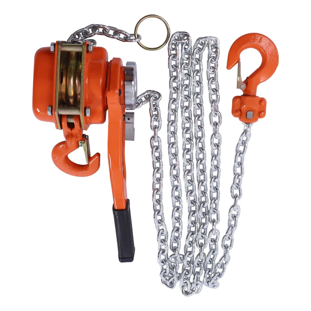 Chain Along Block Hoist Lever Lifter Chain 10Ft Puller DENEST Come Type Ratchet 0.75T