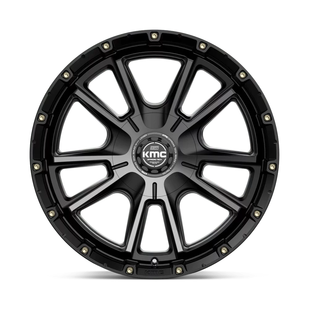 S-BLK KM100 GTCC Aluminum Rim KM10029067418 20X9 Cast KMC 18MM, 6X135/5.5