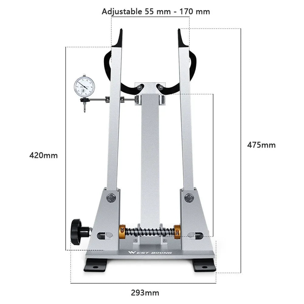 Wheel Tire Bike Prcise Stand MTB Indicator Adjustment Utility Road BMX BIKING Rims Stand,Indicator Tire Wheel Truing Prcise BMX Rims BUZHI Wheel Adjustment MTB Stand Dial Wheel Road Prcise Bike WEST