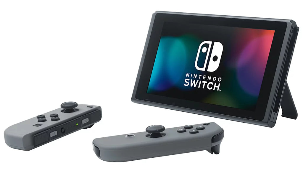 & Gray with Nintendo Gray Cable Cleaning BOLT Switch New - Kit Joy-Con AXTION Bundle HDMI Like