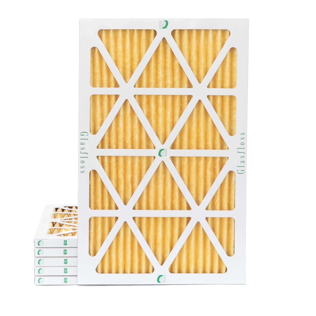 Air Actual 11-1/2 Filters Pleated 12x20x1 11 Pack 19-1/2 7/8 MERV x dimension: 6 by of Glasfloss. x