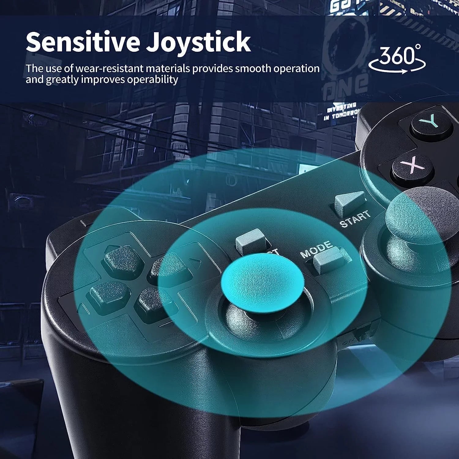 Dual Console, Emulators,with and Video Output,9 Game Stick 20000+ Wireless 2.4G Nostalgia Stick,Plug Game Retro Games,4K Game,Wireless Controllers(64G) Game Classic Play in Stick Play HD Retro Built