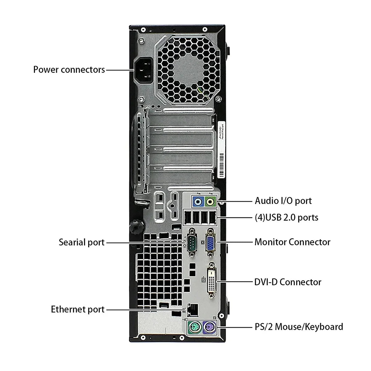 Dual Core 3.4Ghz HP Hard Operating 250GB No PC 4GB Computer System Drive 400-G1 Desktop