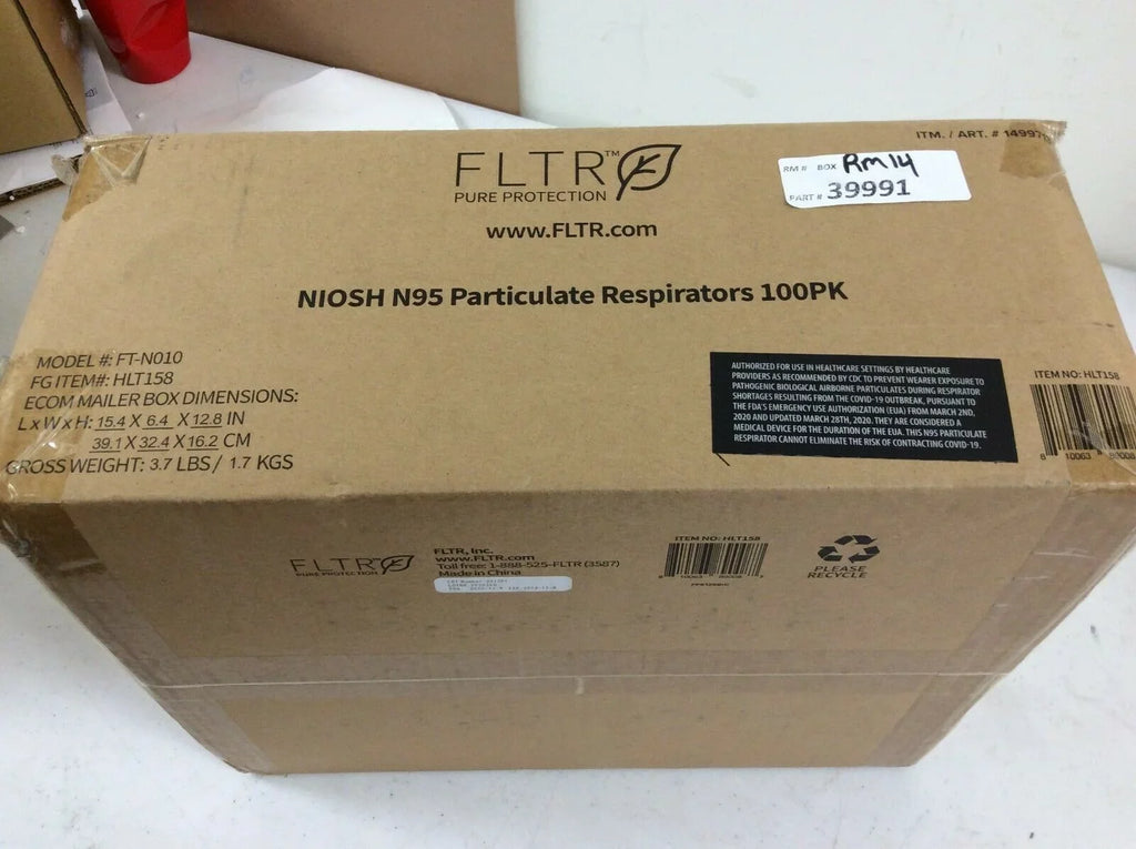 HLT158 100 FLTR Round Respirator, NIOSH N95 Genuine Masks