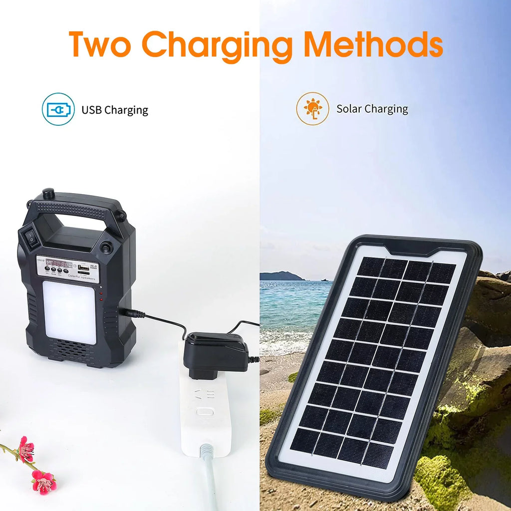 Charge exterior Generator with iMounTEK Bank Portable Bulbs LED Station Station Rechargeable Way Panel Dual Solar for Power 3 Power Powered Hiking Flashlight Camping to
