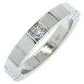 I220823087 Approx. 1P CARTIER Gold Women's Pre-Owned K18 Ring 5.8g Diamond Cartier White Lanieres x (Good)