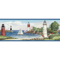 York ft. Wallcoverings 15 Lighthouse/Sailboat II Wallpaper Portfolio Border