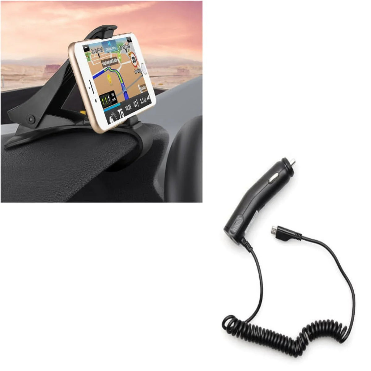 Active, Mega Galaxy S7 Emerge, Prime 2, Car 4 2 3 Amp Active Note Mount Non-Slip Perx, J3 Edge+ Express Dash Prime, S6 Edge Charger J5 J7 Edge Grand Halo 5 for Micro-USB Coiled S5 w