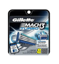 Gillette Facial Razor 8 Cartridges, Spring Ct Hair Mach3 Refill Turbo Remover +