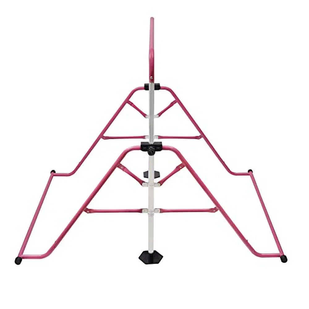 Training Gymnastics and GNJINX Equipment Kids, Bars Height Adjustable Height Home Junior - Folding Adjustable Horizontal for Bar, Gymnastics Expandable