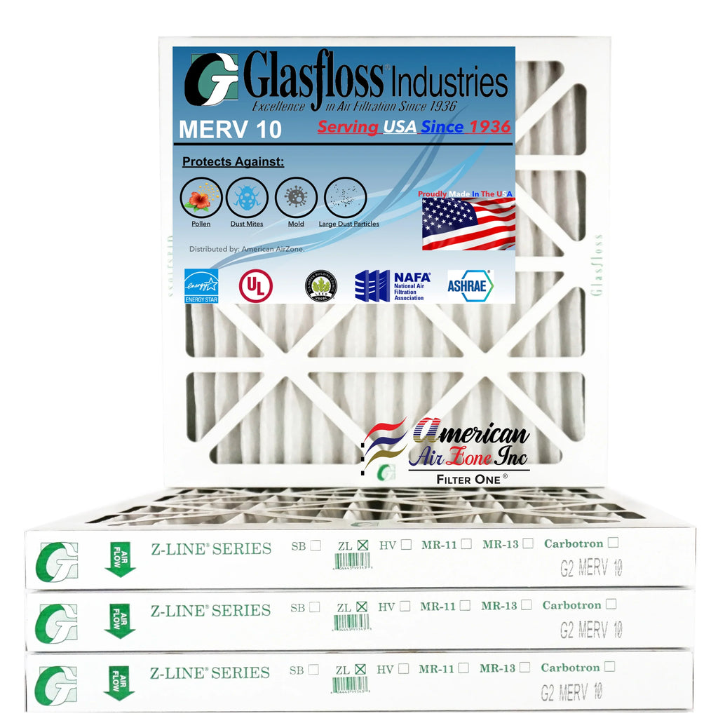 Pleated Air - Furnace - Office 2" - Filter of USA. - Glasfloss 4) or - - or Filter HVAC (Pack The Air Home In 20x22x2 Made MERV AC Filter 10 Air