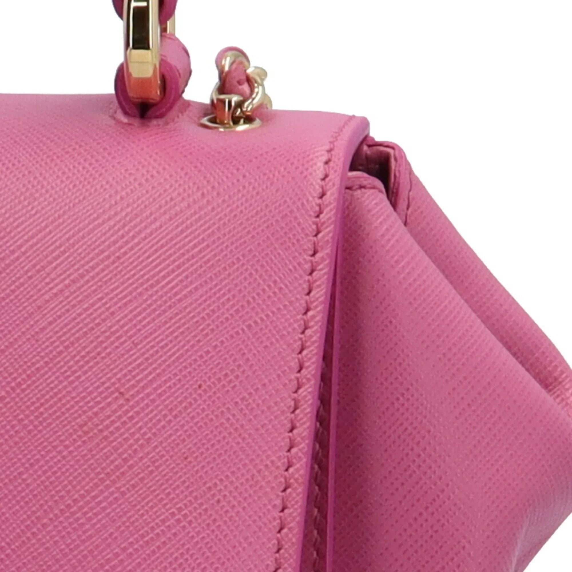 F570 Ladies Shoulder BRB10010000013177 2way Ribbon Pink Leather Bag Vara Salvatore Pre-Owned (Good) Ferragamo EZ-21