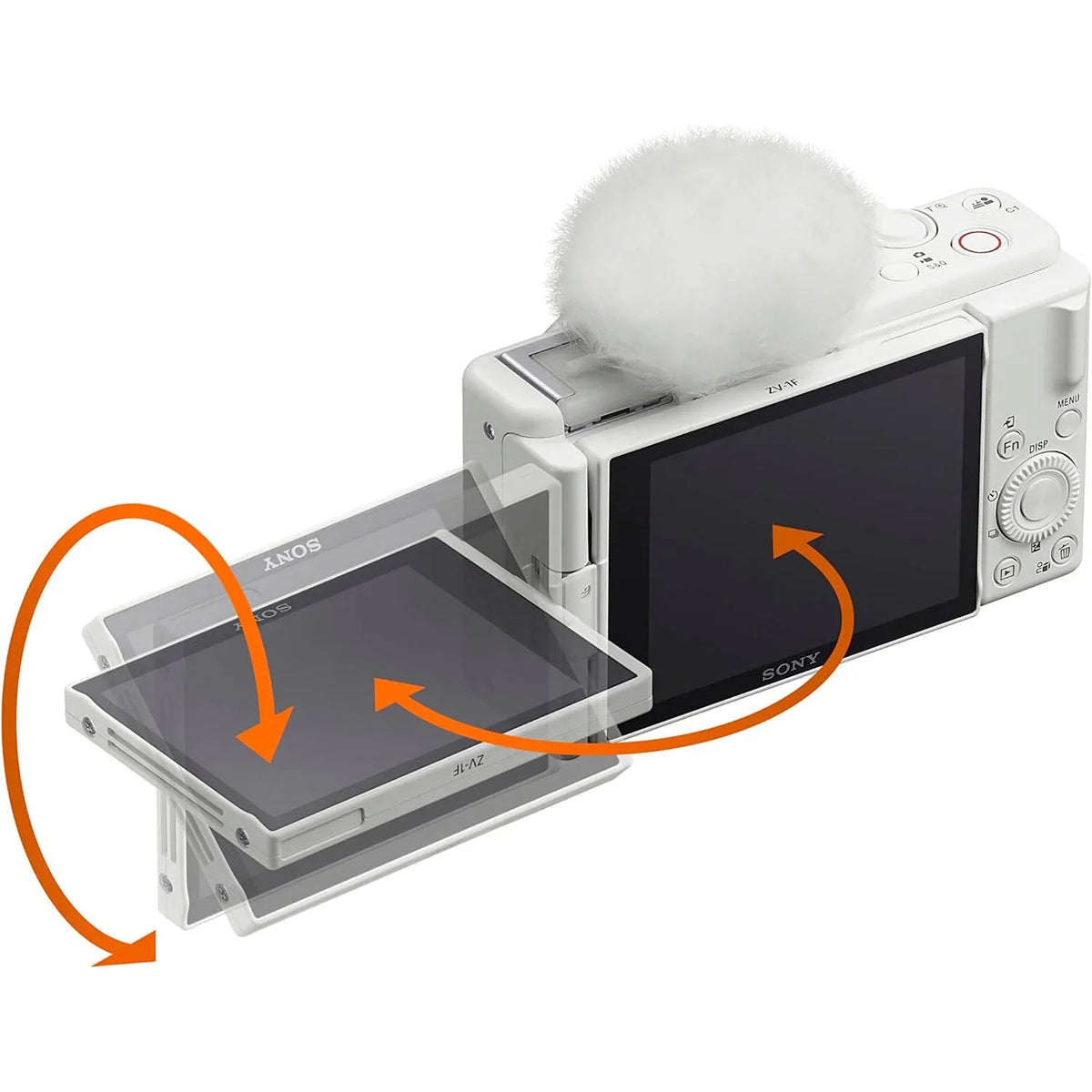 with White ZV-1F & Camera 4K Content Vloggers Vlog Creators Bundle ZV-1F/W 20.1MP for Video and