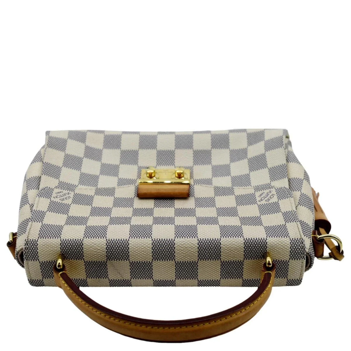 White Crossbody Azur Pre-owned Bag Damier Croisette Satchel
