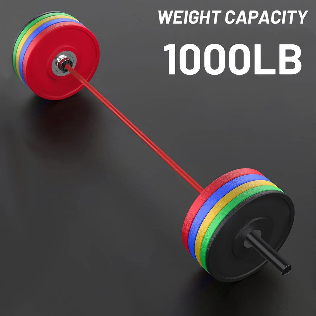 Lifting Olympic Red Weights Barbell Hard Bar Barbells Chrome Lifting Power Solid Chrome