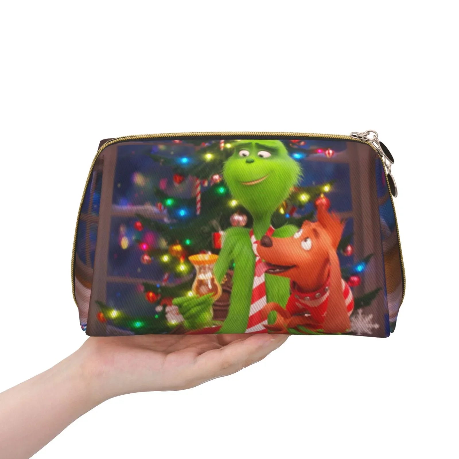 Toiletry Purse Pouch Organizer Leather Portable Storage Makeup Film Travel Grinch Bag Bag Gift Cosmetic