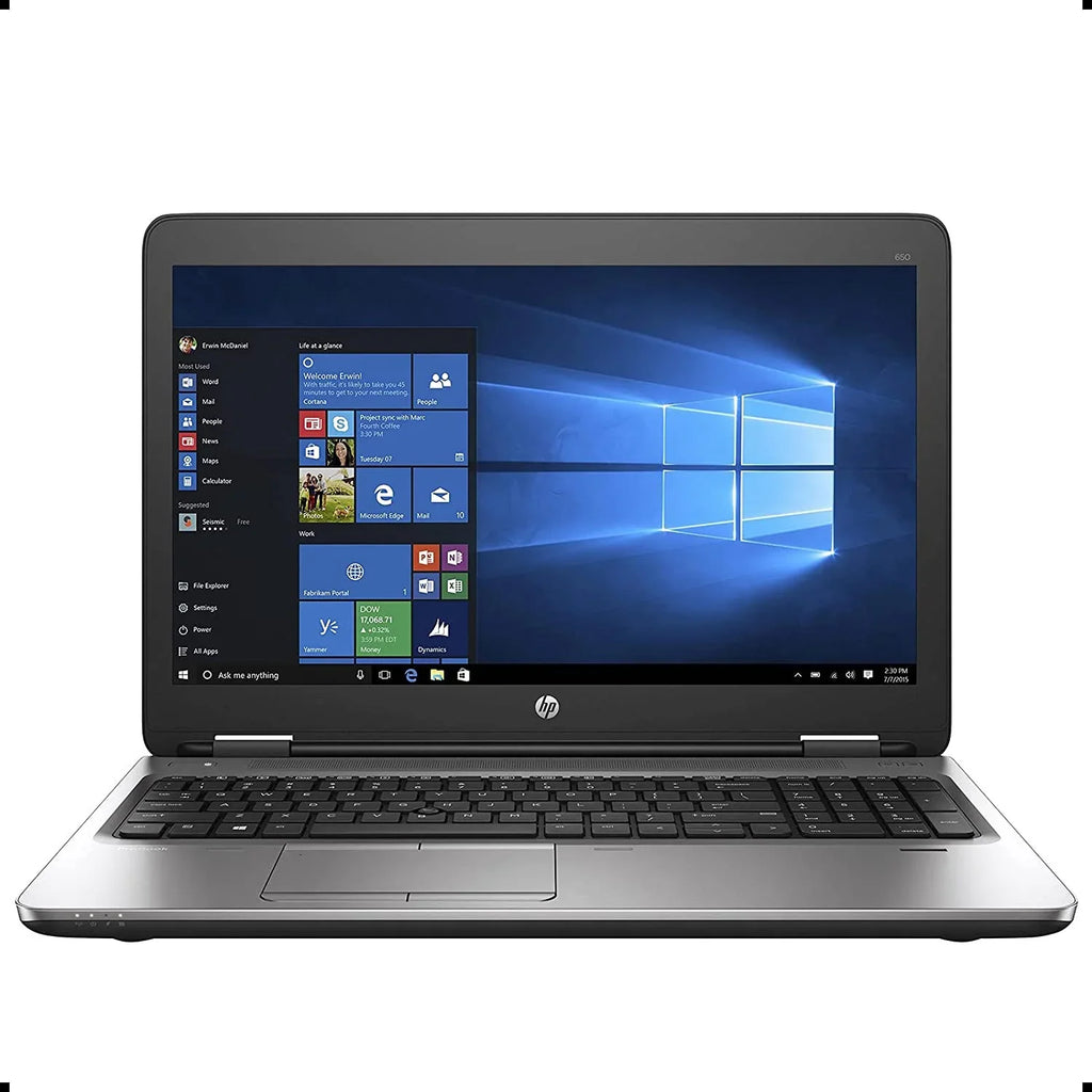 '- (Used) 650-G2 Core intel HP - 15.6" i5-6200U Storage ProBook 8GB RAM 10 256GB Dual-Core Windows