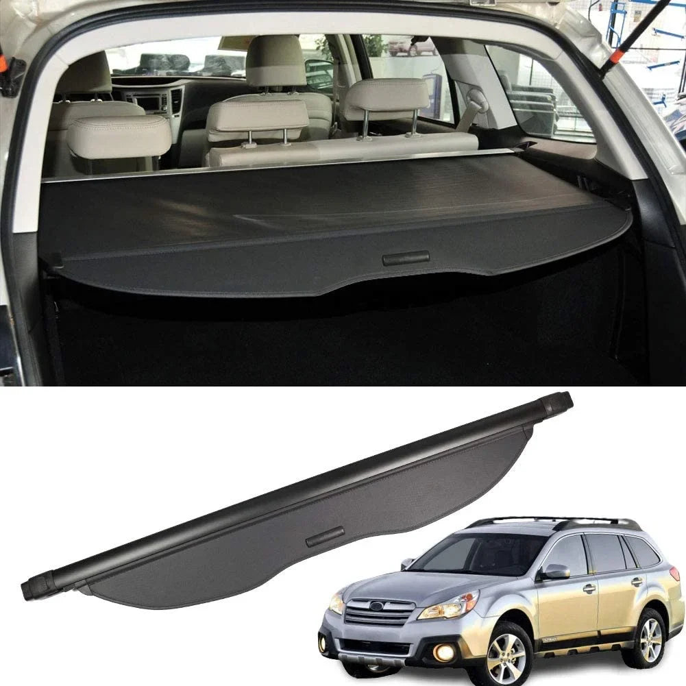 Rear Subaru Shield 2011 Black 2012 Shade, Subaru 2010-2014 Cargo 2010 Outback Manual Outback Tailgate Wagon Trunk Accessory Fit for 2014 Privacy Retractable 2013 Cover