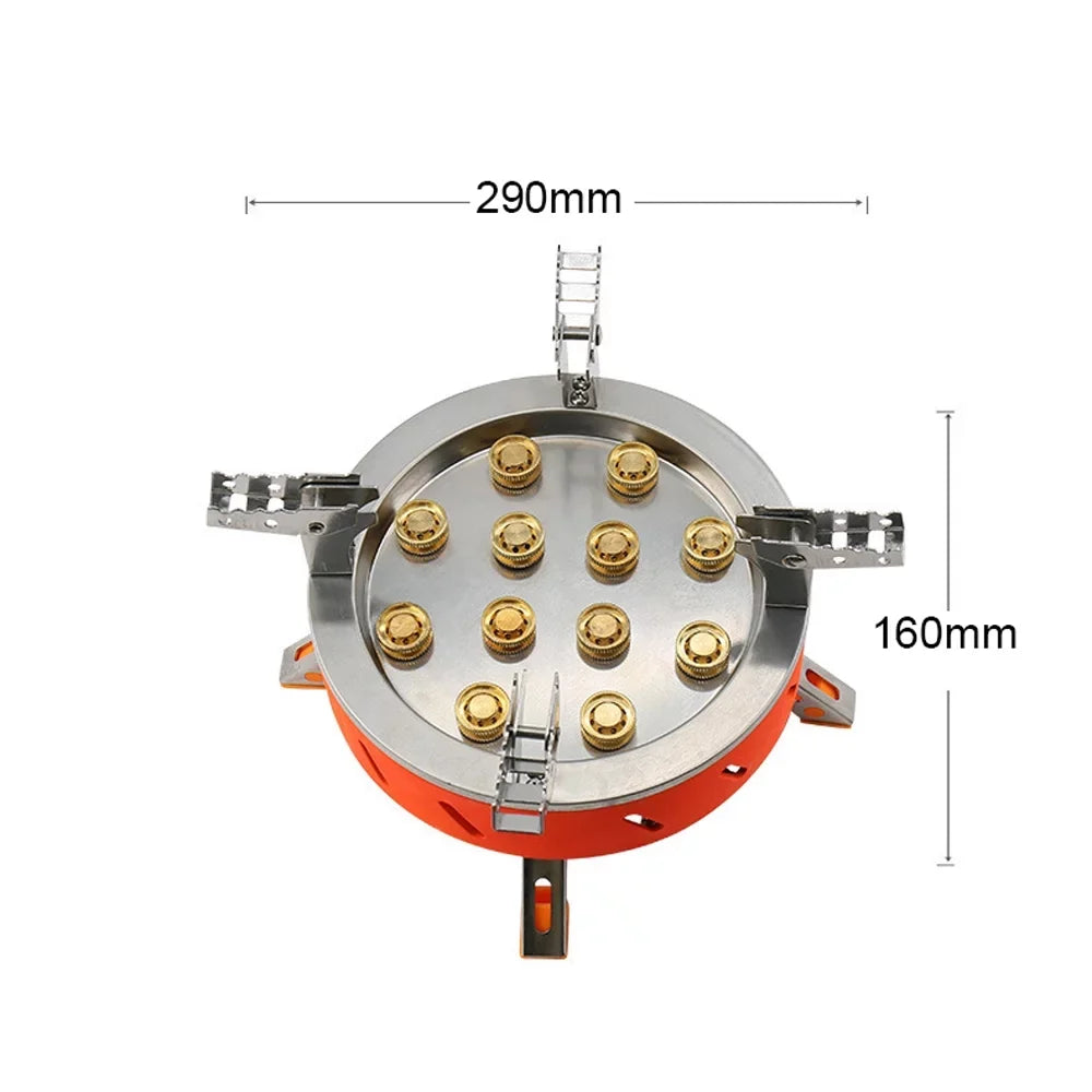 Stove, Ignition, 12 Piezo Adjustable Core Camping Zyzy Valve Windproof Backpacking with Stove