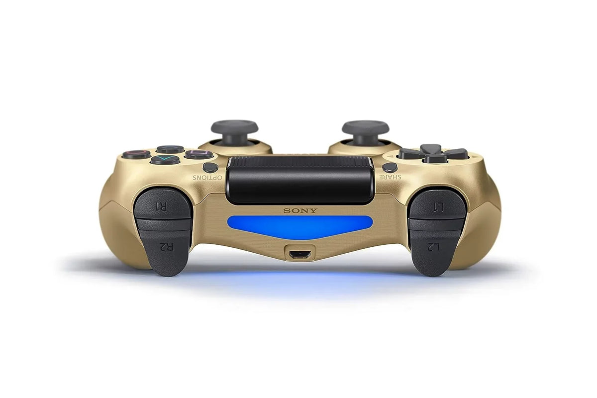 Earbuds DualShock - With Wireless New 4 Bundle Gold - BOLT Blue Controller PlayStation Like AXTION