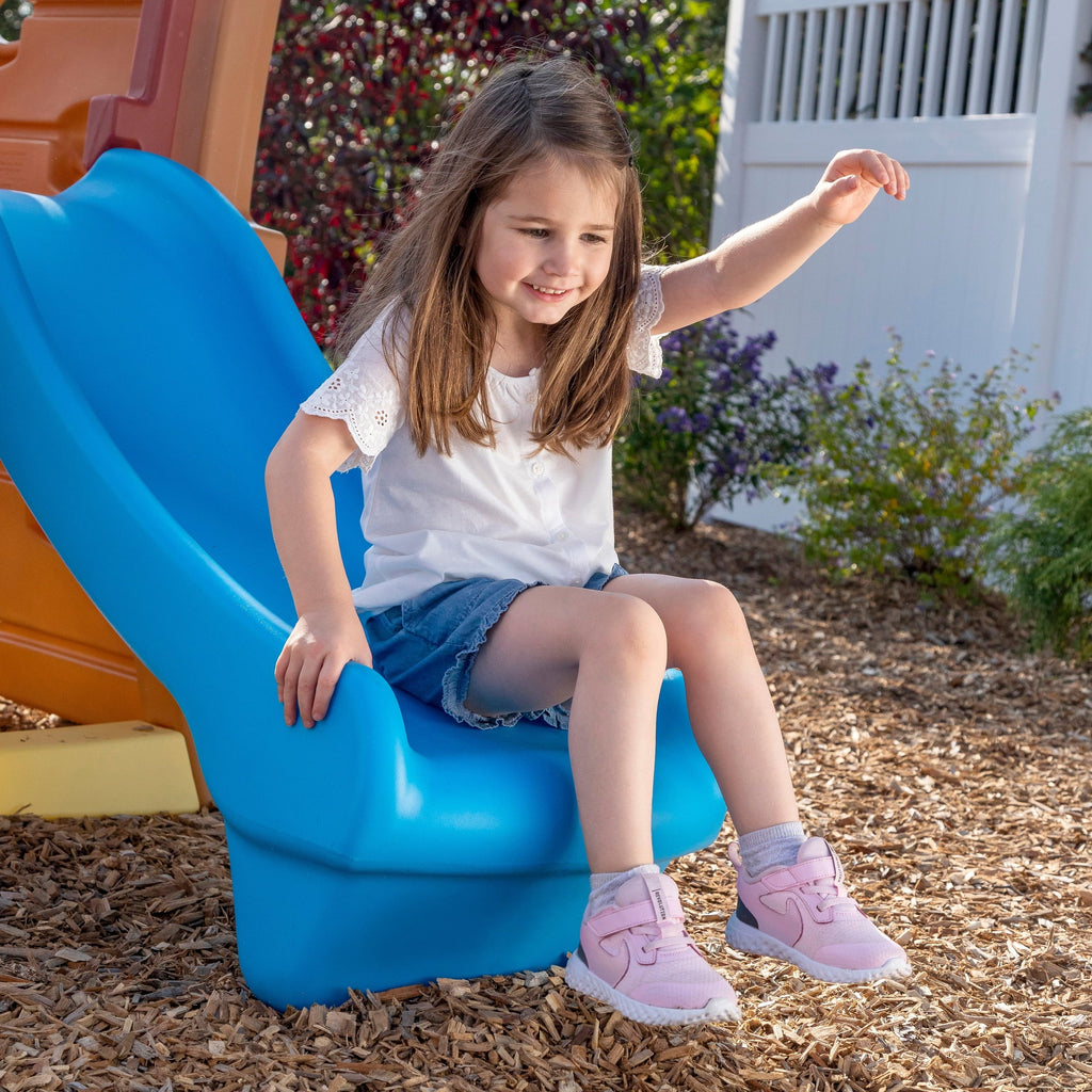 Toddlers Play Double Slide Climber, Up Step2