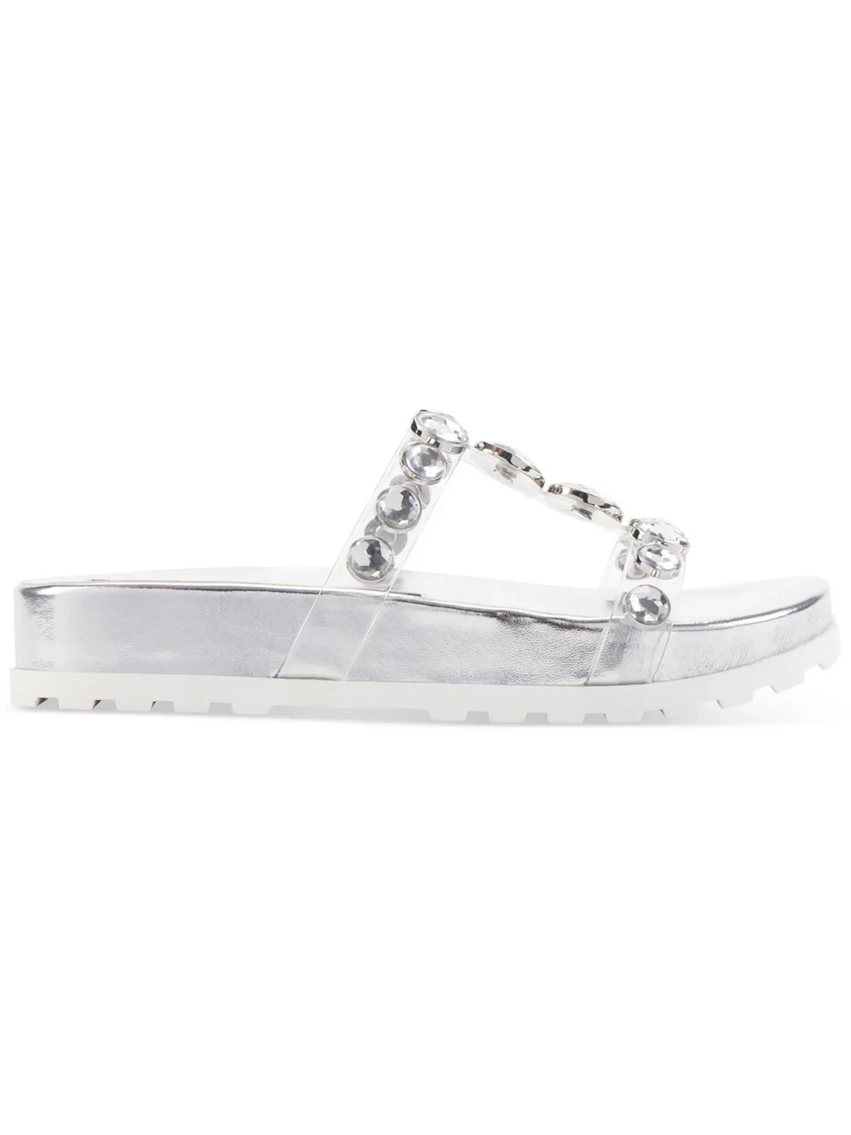 Leather On Sandals Lagerfeld Belinda Slip Paris Womens Karl Slide Faux