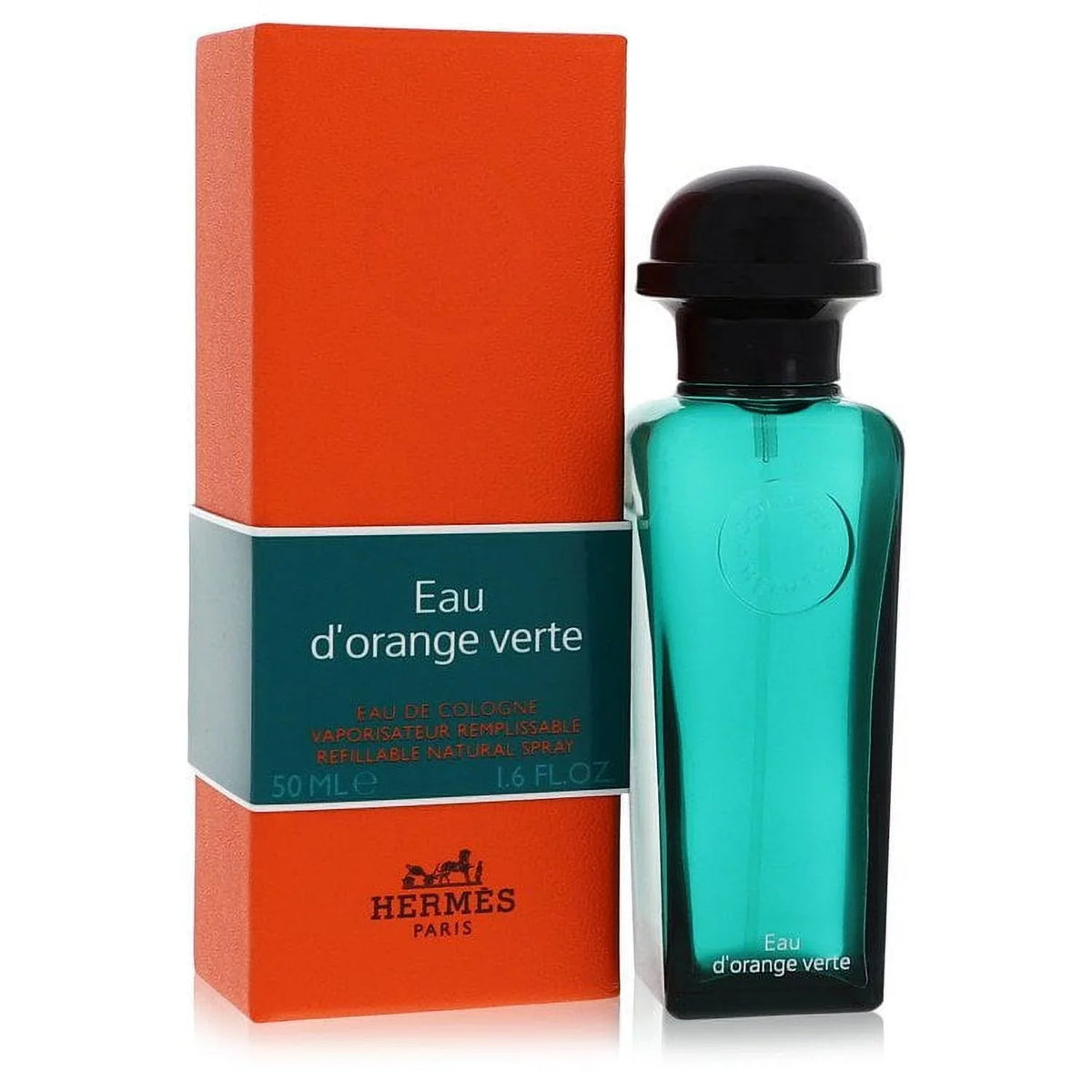 Hermes VERTE Cologne Refillable EAU 1.7 D'ORANGE De Eau (Unisex) Spray for oz Men