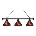Seminoles Florida Script Billiard Shade Holland Black 3 Light, Pool Stool State Bar