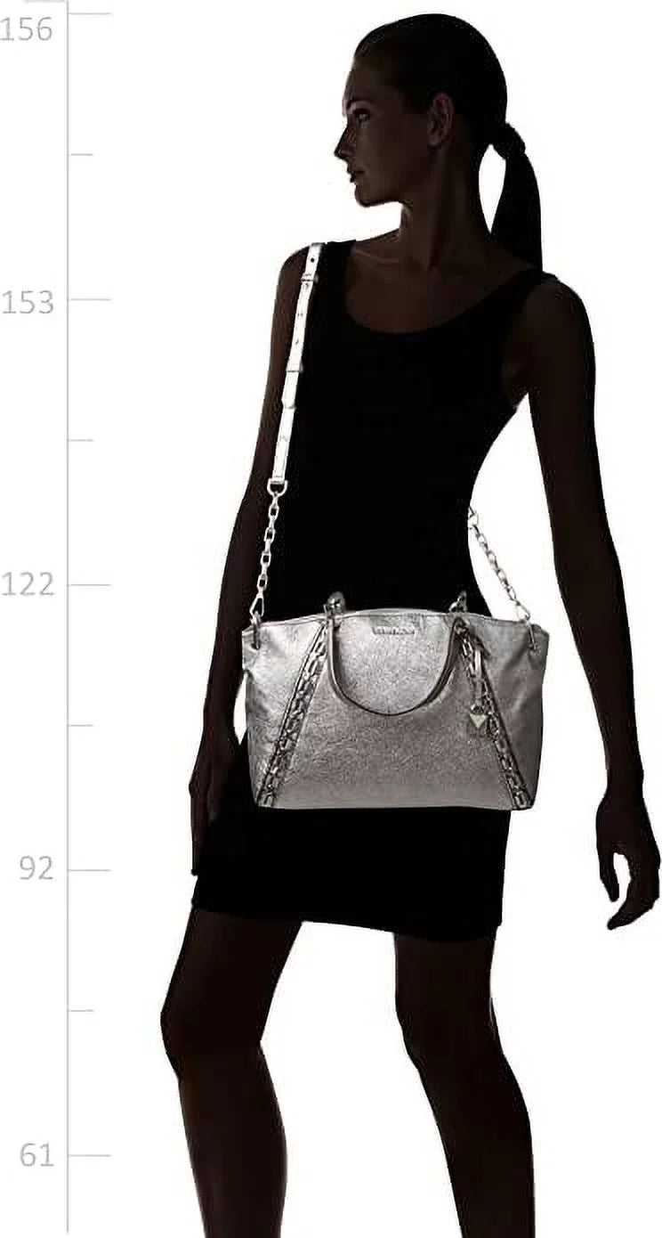 Womens Kors Grey Sadie (Light Michael Pewter) Satchel