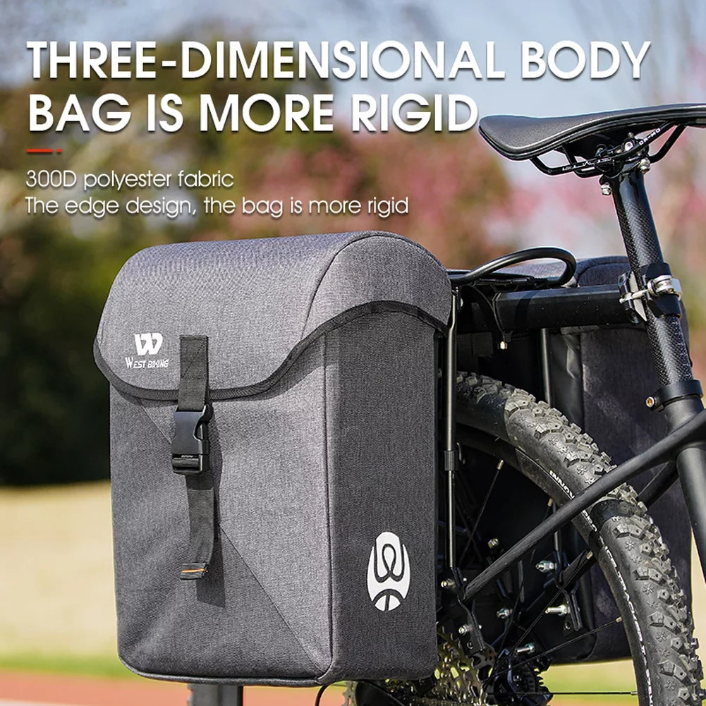 Accessory Large Luggage Lixada Utility Carriers Bag Rear Capacity Bike 35L Seats Trunk Riding Double