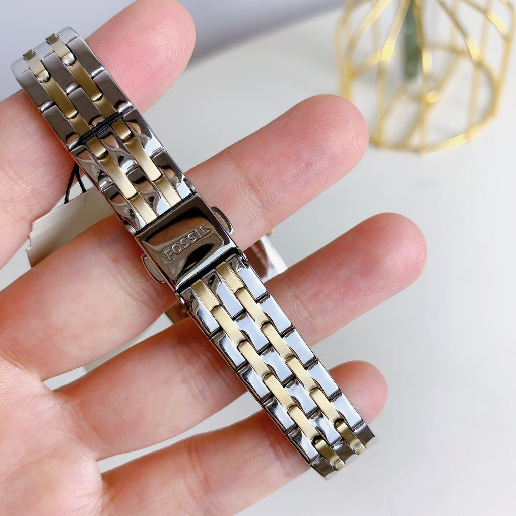 BQ3908 Watch Colleen Two-Tone Three-Hand Steel Fossil Stainless