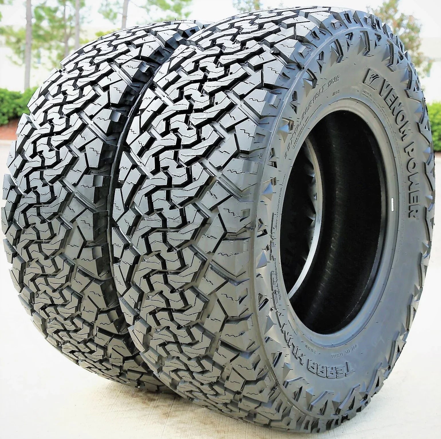 Pair LT Terrain Tires (TWO) Hunter Extreme of Power Ply Venom X/T Load Terra 2 XT 35X12.50R18 10 E