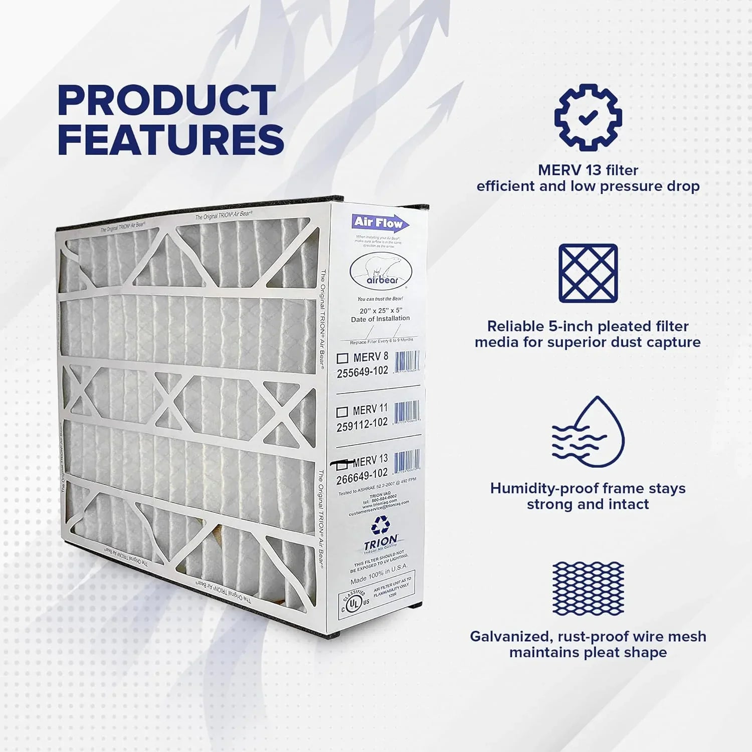 Trion Filter Air for Cleaner Replacement Purifier Air Purification Pack