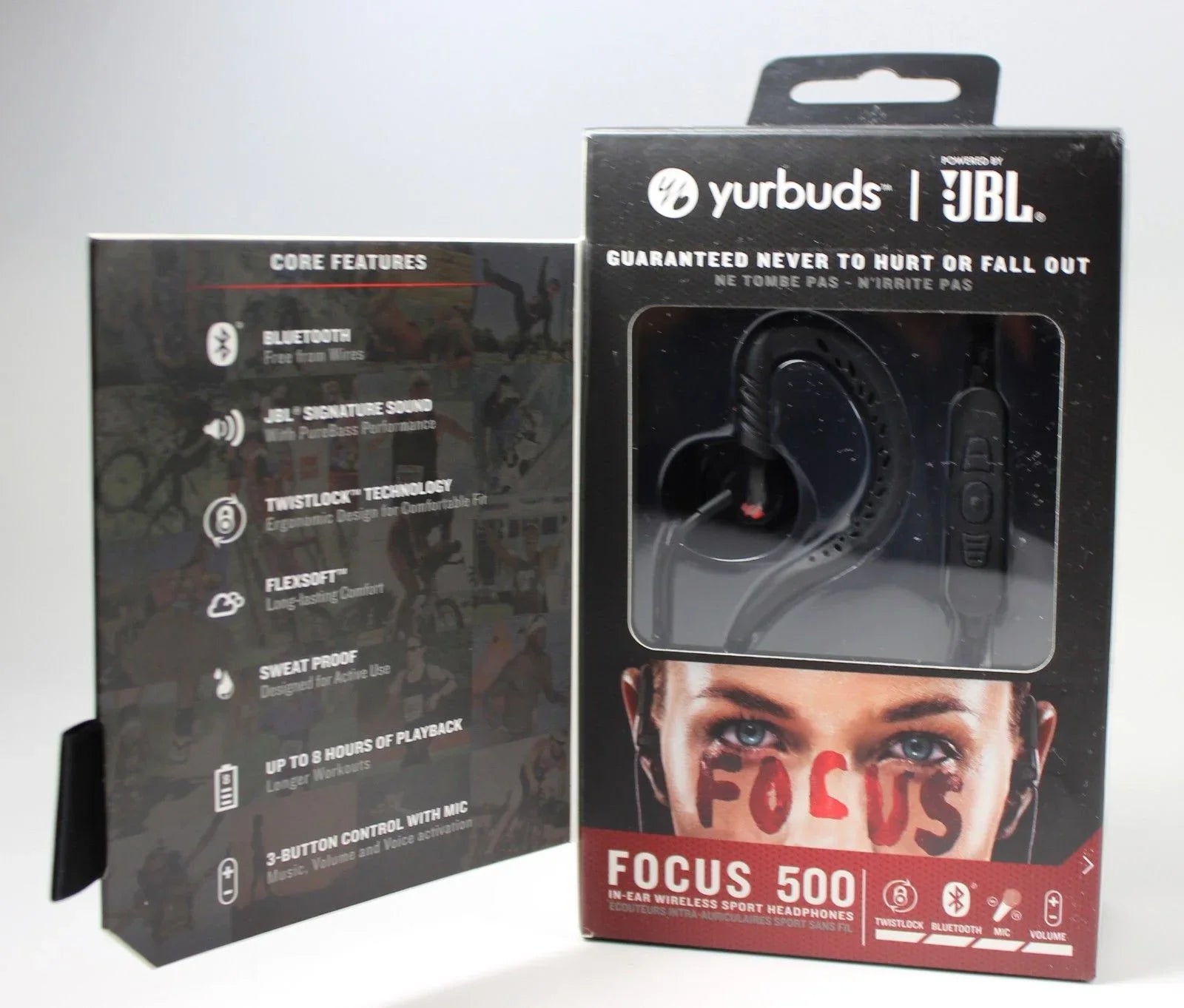 Headphones 500 JBLFOCU500BLK Focus In-Ear Wireless Sport JBL