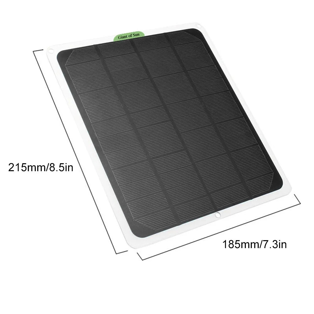 Charging Charger Solar RV Monocrystalline 20W exterior with Cars for occkic Panels Charger Yachting Flexible Clips 12V/5V Battery