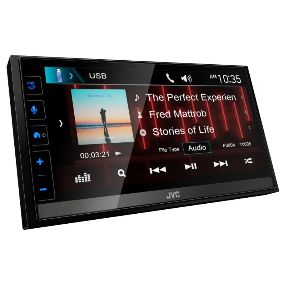 w/ Bullet 6.8" Multimedia JVC Backup KW-M785BW Shallow-Chassis Camera New Receiver