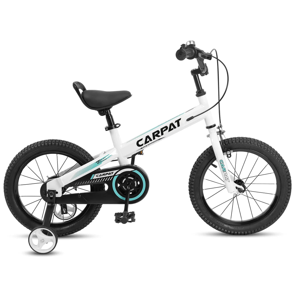 1-Speed Removable Baby Child Girls Bike Kids' 14 Training Wheels, With Brake Boys Inch Coaster+U 3-5 Toys, Taktack Bicycles Wheels Years, For