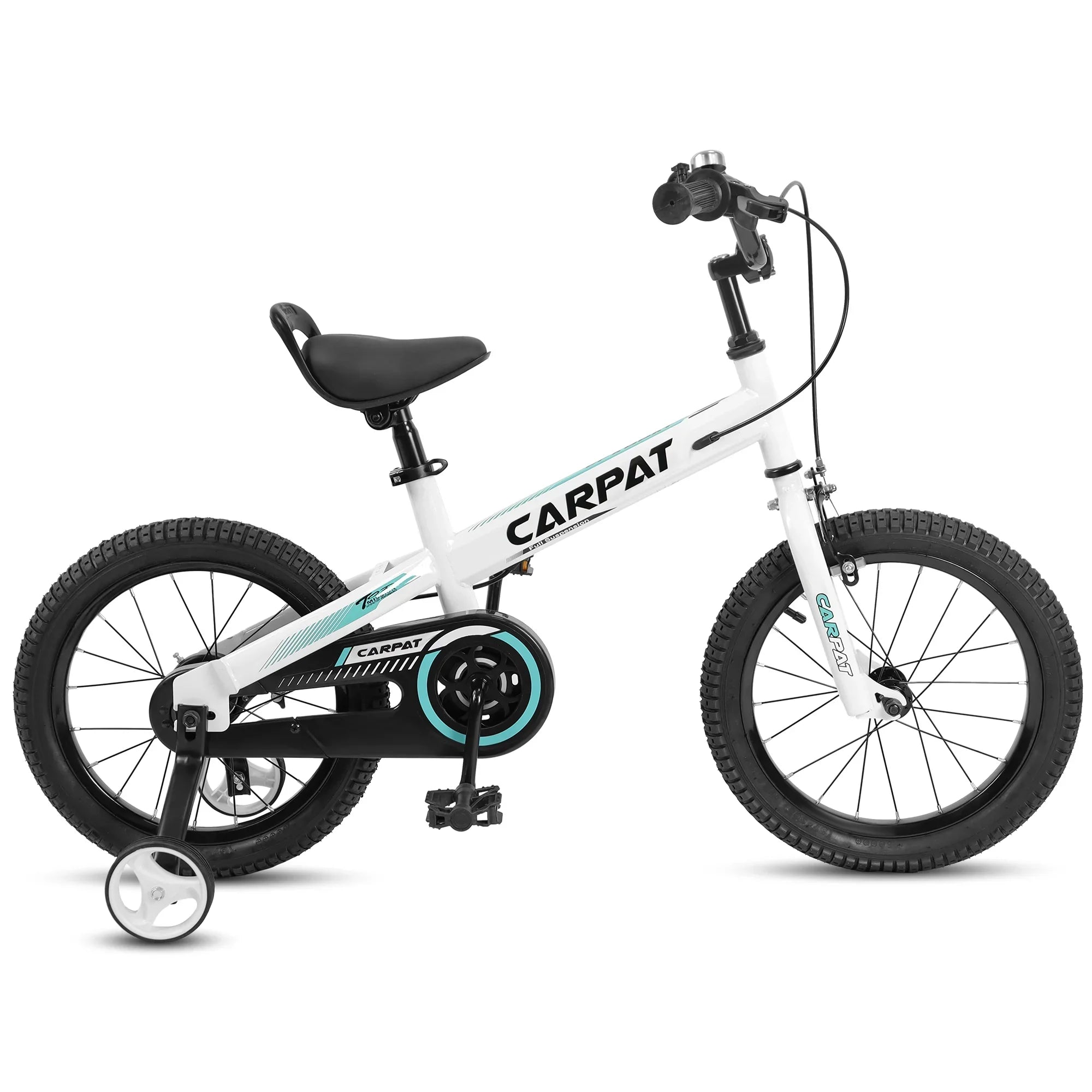 1-Speed Removable Baby Child Girls Bike Kids' 14 Training Wheels, With Brake Boys Inch Coaster+U 3-5 Toys, Taktack Bicycles Wheels Years, For
