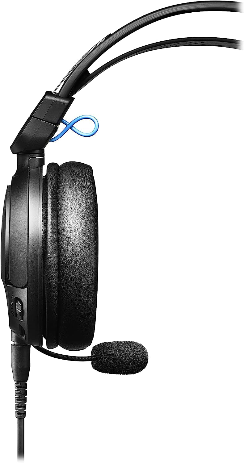 ATH-GL3BK Wired - Year Additional Technica Coverage (2022) Closed-Back Protect an Headset Epic Audio Gaming with Black/Blue 1 by