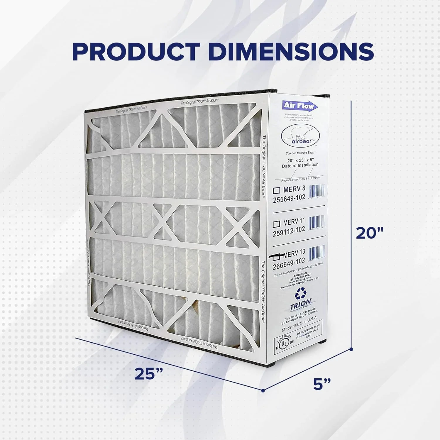 Trion Filter Air for Cleaner Replacement Purifier Air Purification Pack