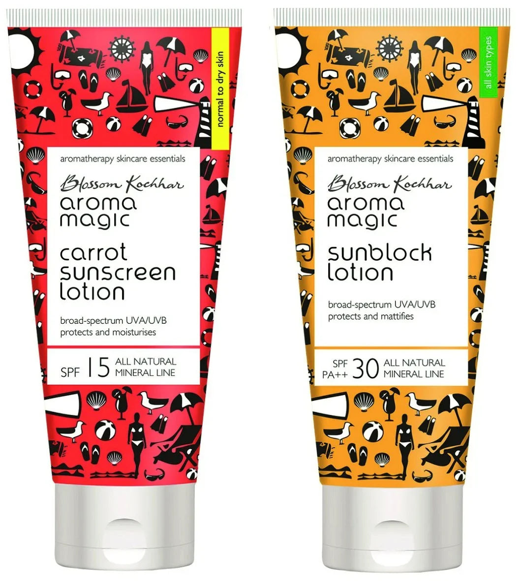 Lotion Spf 15 30,Carrot Spf Sunscreen Aroma Lotion Sunblock Magic Combo_100Ml