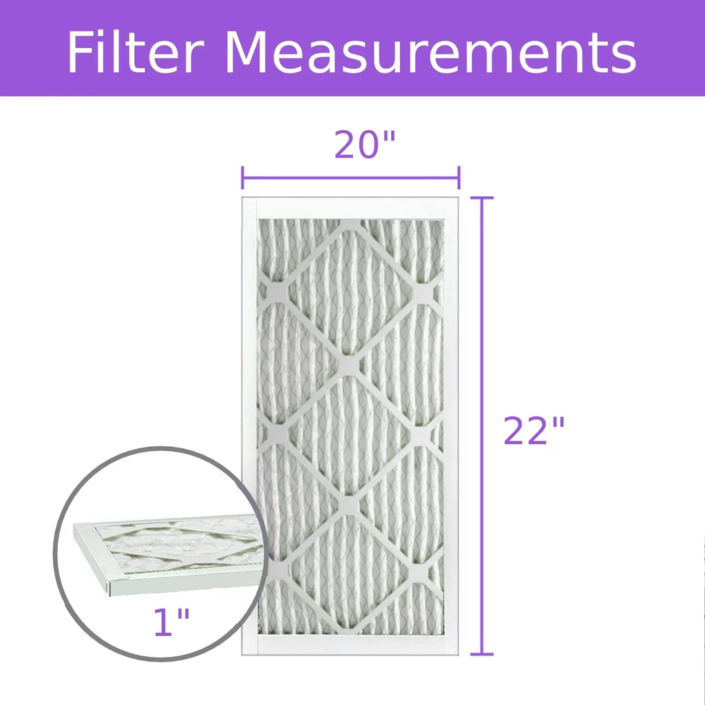 Filter, Air MERV Purolator Pack) Extended Surface 8, DMK80 Pleated Mechanical 20x22x1, (6