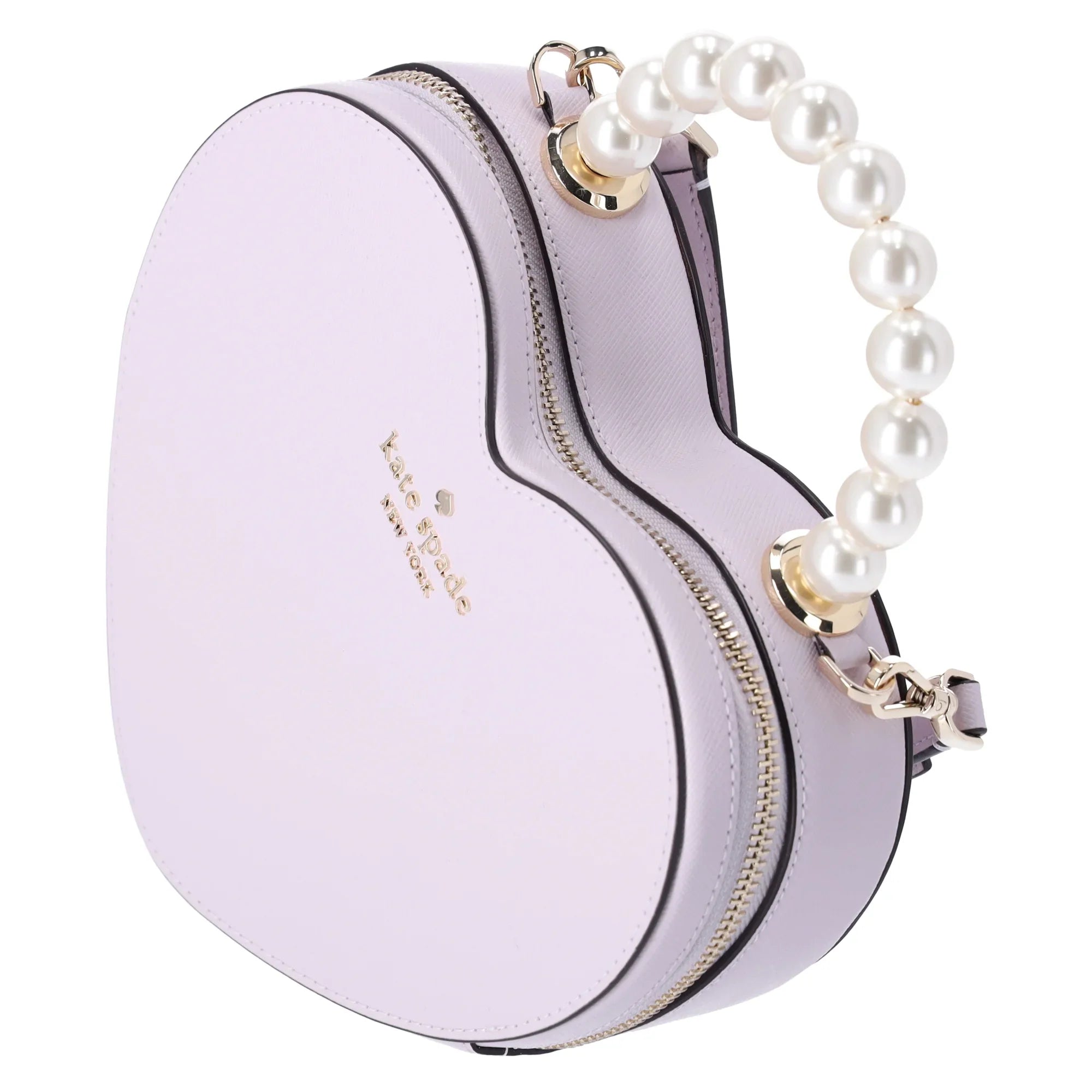 Crossbody Pearl Purse Moonlight Leather Spade Heart Kate Love Lilac Shack KF516