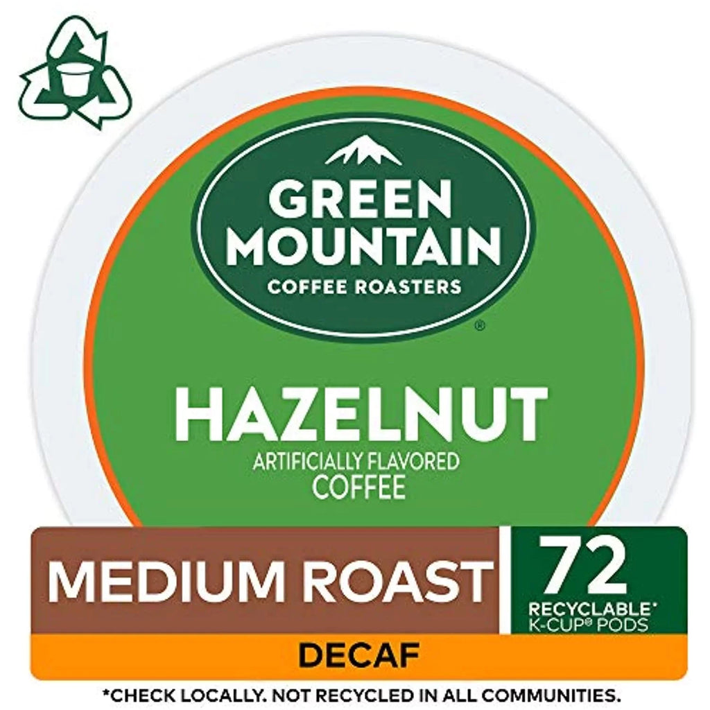 Pod, Roasters Coffee (Pack (Packaging Mountain Green Single Of Serve 6) 72 12 May Coffee K-Cup Vary), Hazelnut, Count Decaf, Count