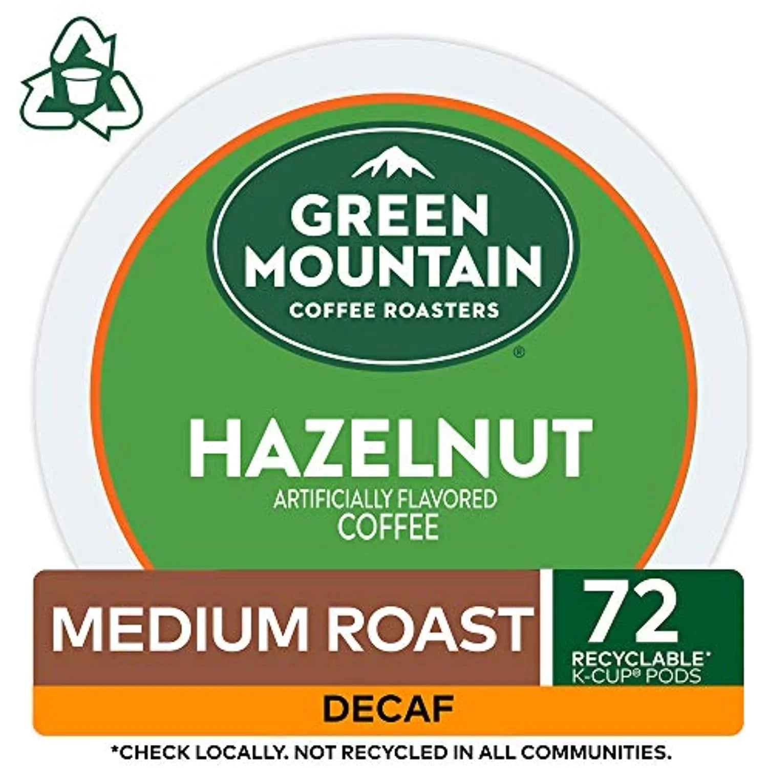 Pod, Roasters Coffee (Pack (Packaging Mountain Green Single Of Serve 6) 72 12 May Coffee K-Cup Vary), Hazelnut, Count Decaf, Count