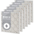 13 (6 Filter Pleated Filters Pack) - Made in Air MERV SpiroPure USA 17.38x17.38x1