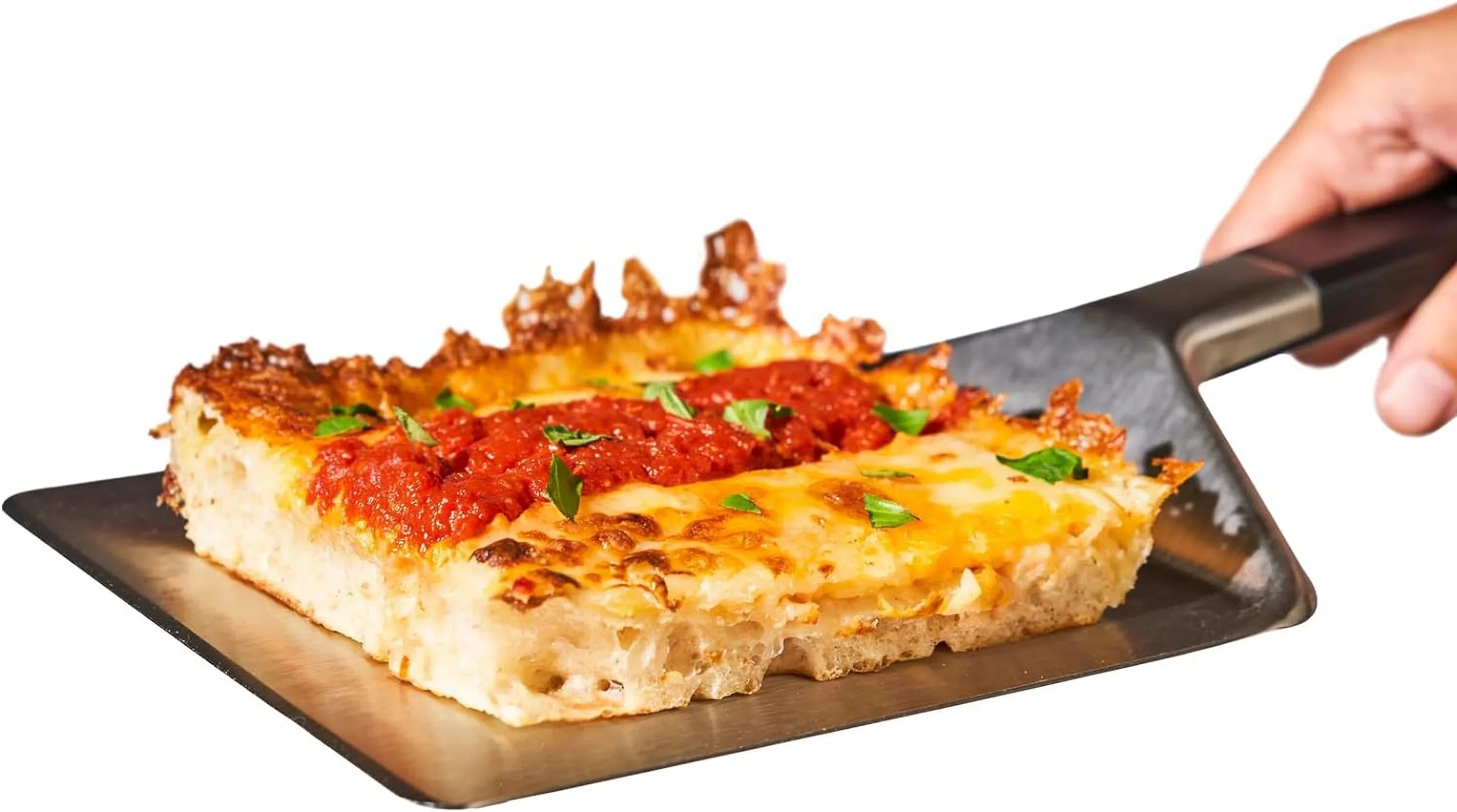 Steel Pizza Spatula Spatula, Rectangular Detroit Grill Kitchen Pizza Stainless Utensil, Oven design Accessories, Pan - Tools Pizza Cutter, Pan Spatula