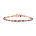 Bracelet Vermeil Jewelry 925 5.74 Tourmaline Mom Ct Plated Sterling dimension Gold Gifts Oval LC Birthday Day Rose Mothers 8" Moissanite for Shop Silver
