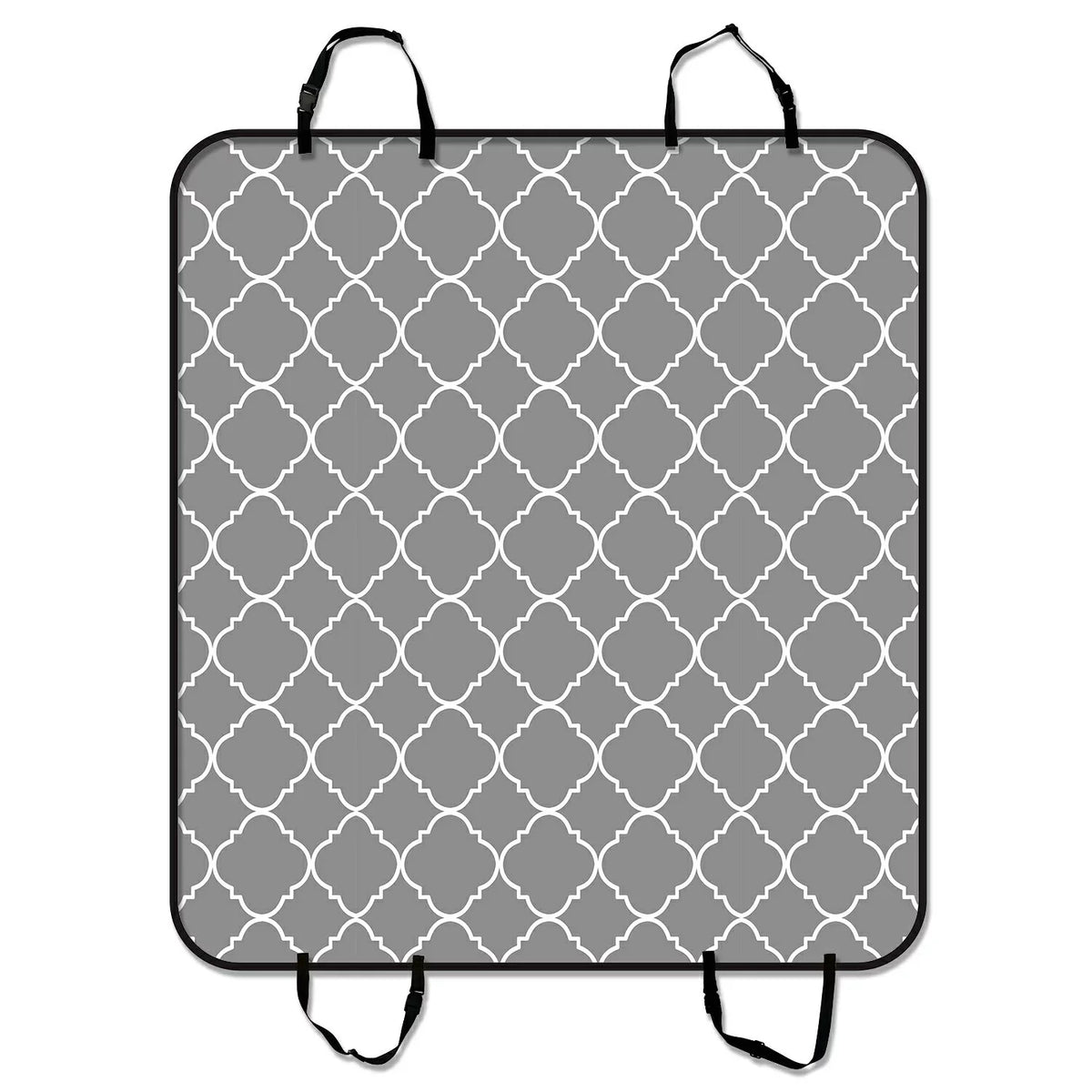 Grey Mat Seat inches Seat and Pattern Light Pet Cover Trucks Car Mat Dog For Trunk Mat Car Cars Cargo Hammock GCKG Quatrefoil 54x60 SUV