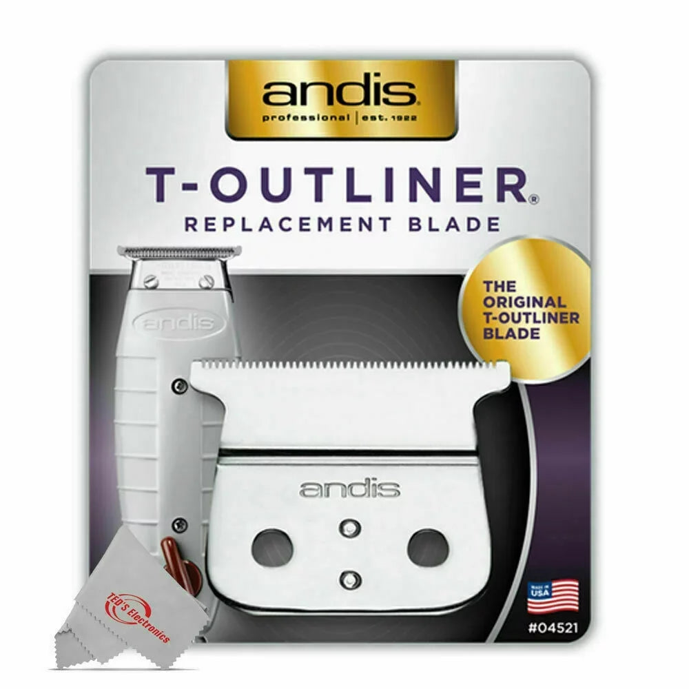 for Shaver GTO/GO/SL Andis #04521 Replacement T-Outliner Close-cutting 2Pack Trimmer